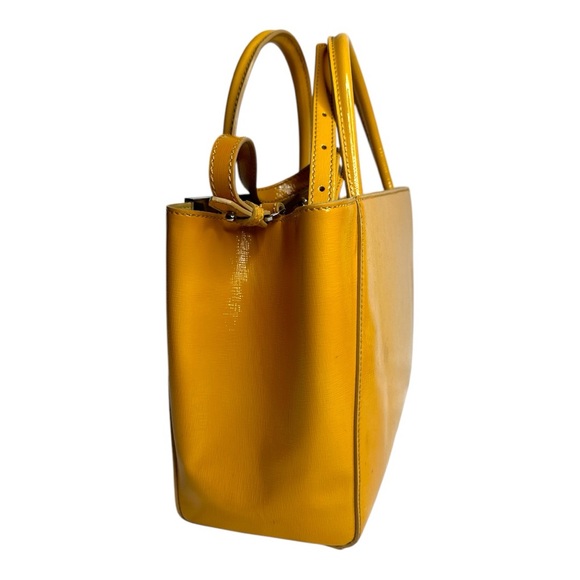 Fendi Yellow Leather 2Jours 2way Crossbody Tote Bag 920FF51 - Picture 4 of 16